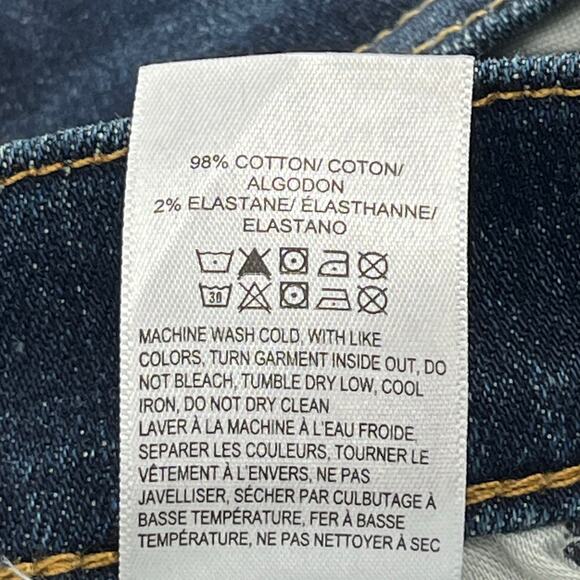 Lucky Brand 121 Slim Straight Dark Wash Cotton Basic Denim Jeans 38x30 - Picture 5 of 9